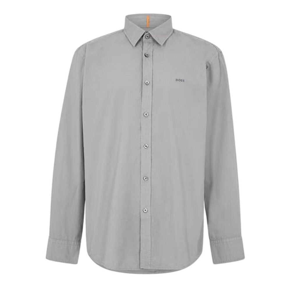 Boss Mens Relegant 6 M Long-Sleeved Shirt / Gray